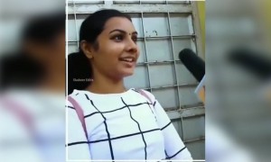 என்ன அழகா வெட்கப்படுது இந்த பொண்ணு !