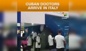 கியூபா மருத்துவர்கள் இத்தாலி வருகை !!