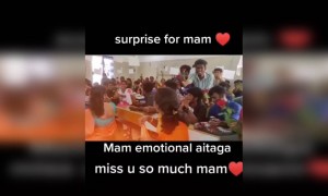 ஆசிரியர் மீதான அன்பு !!